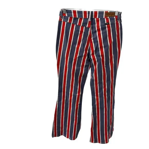 Wrangler Lainey Wilson Women's Patriotic Stripe Flare Jeans Star Spangled 10X32 - Picture 3 of 9